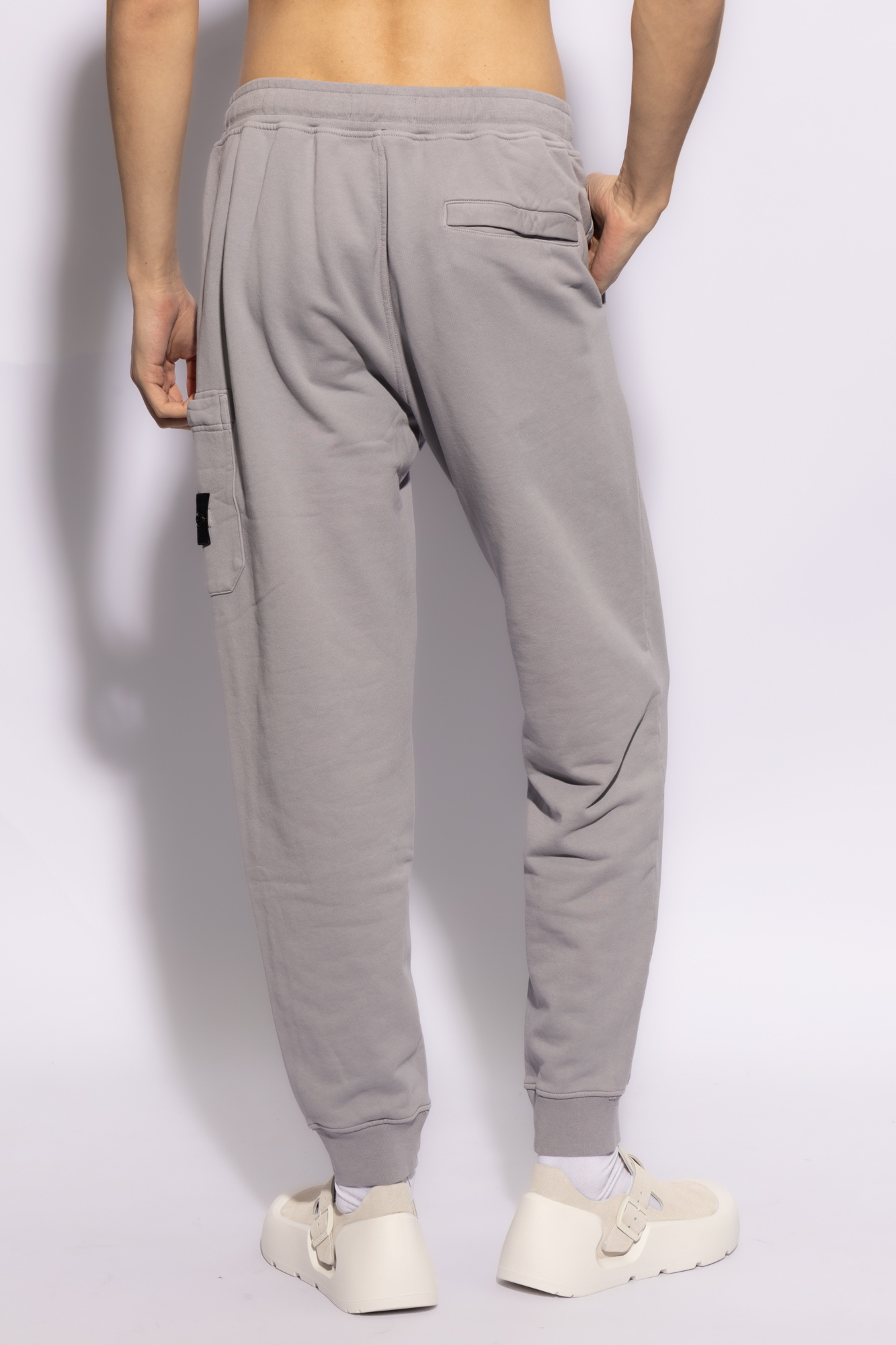 Stone island sweatpants grey hot sale